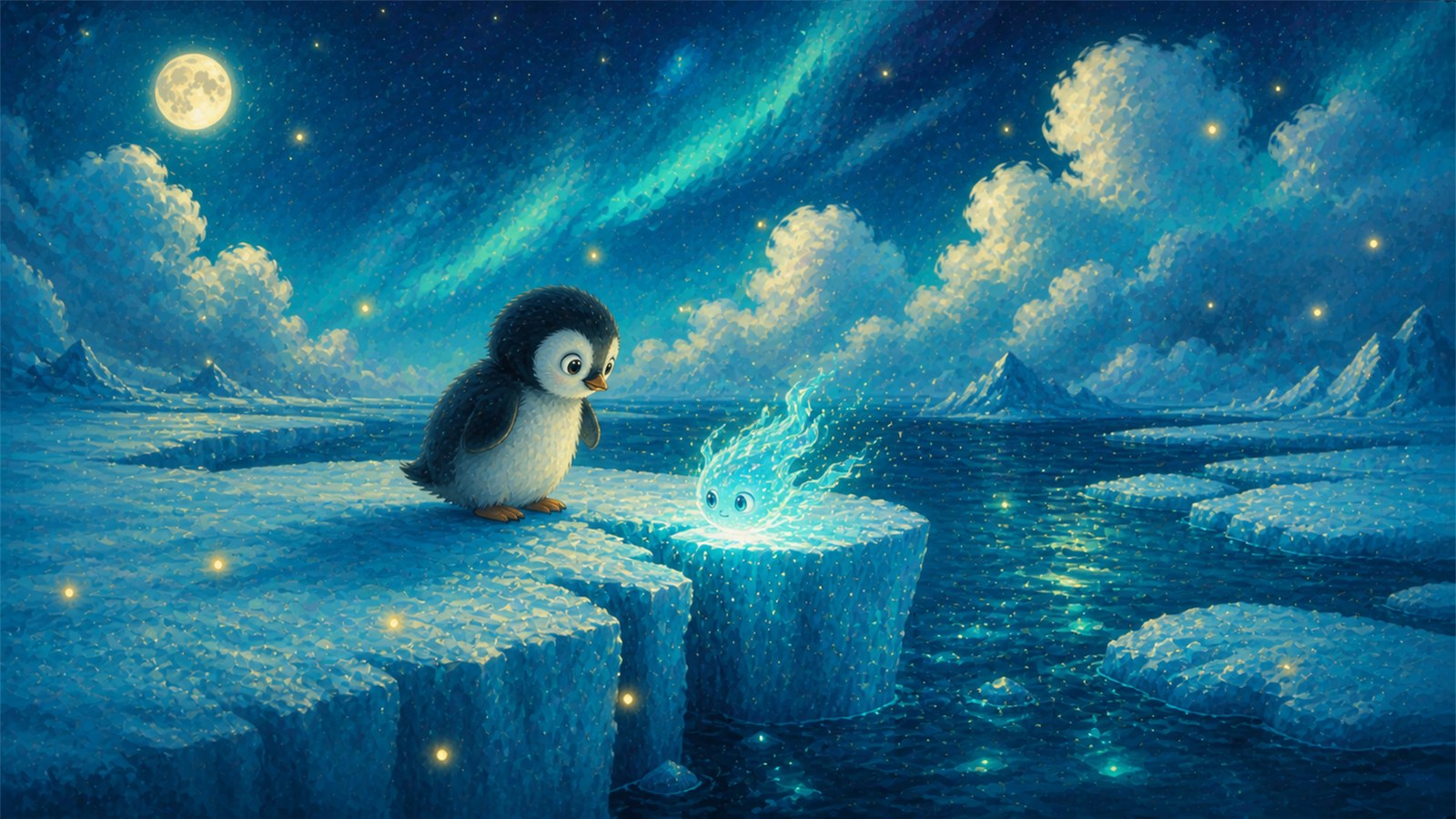 The Penguin Chick and the Little Ice Spirit